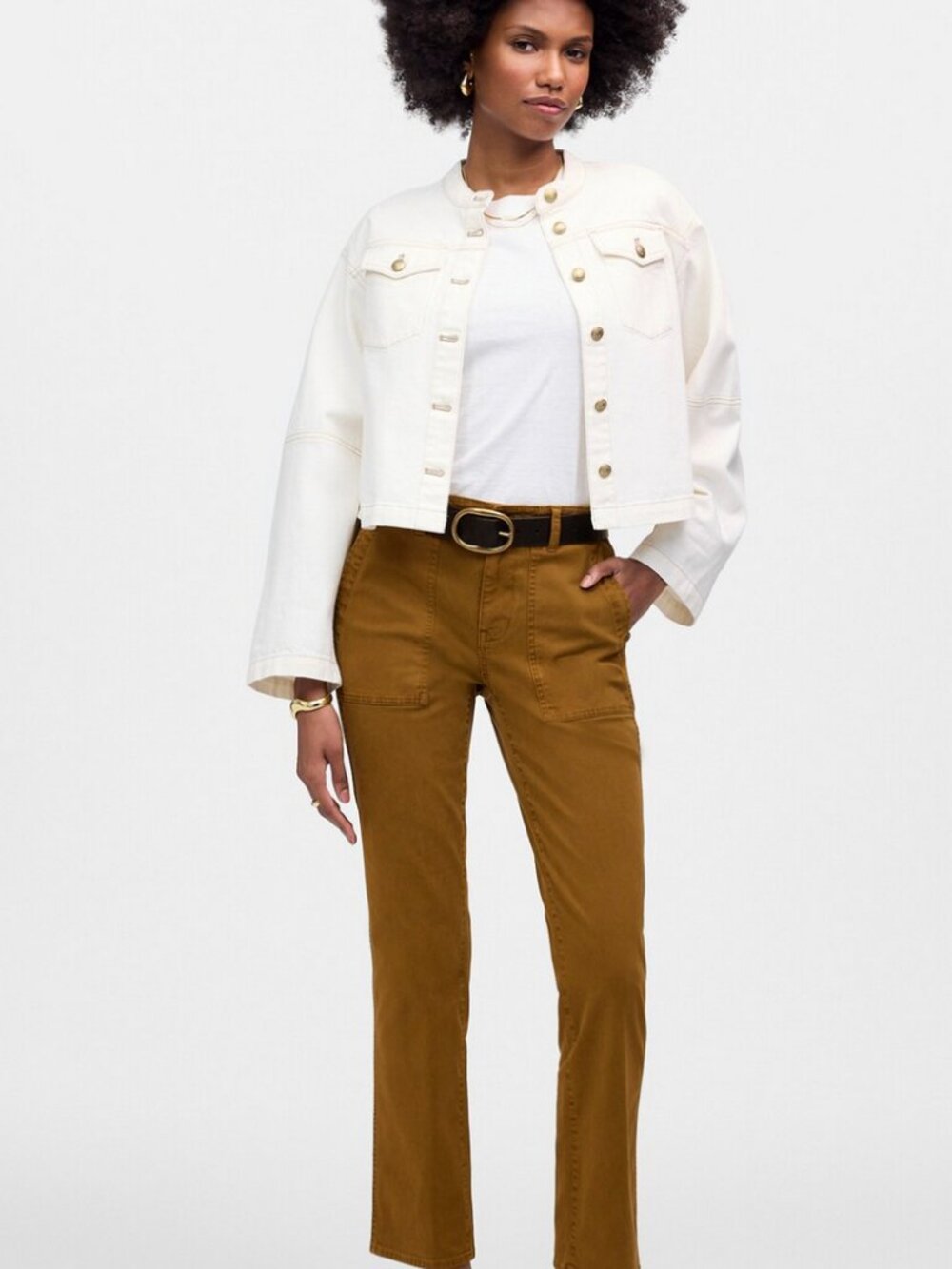 Madewell The Slim Straight Utility Pant in Garment Dye